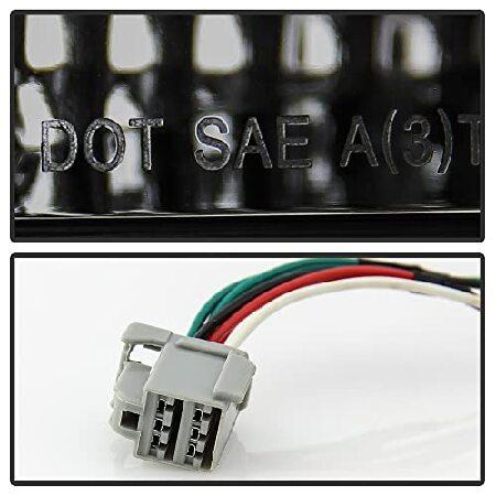 ACANII - 2005-2009フォードマスタングスモークレンズ レッドLEDチューブシーケンシャルシグナルリアテールライト ブレーキランプアセンブリの画像