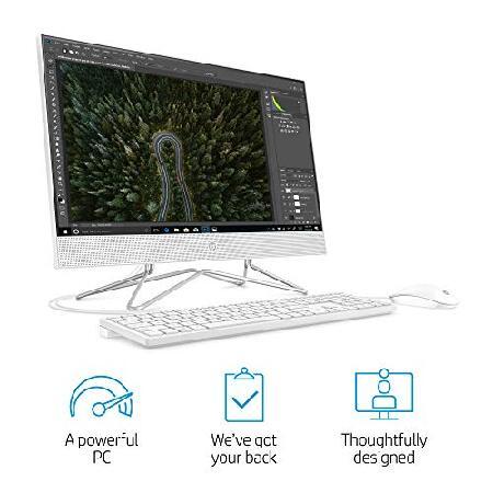 HP 24-inch All-in-One Desktop Computer, AMD Athlon Silver 3050U Processor, 8 GB RAM, 256 GB SSD, Windows 10 Home (24-dd0010, White)｜rest｜02