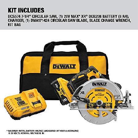 DEWALT 20V MAX* XR Circular Saw, 7-1/4-Inch, Brushless, Power