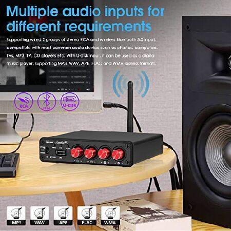 新着 4 Channel Bluetooth Amplifier， 50W x 4 Audio Power Amp， Hi-Fi Home Stereo Speaker Receiver [Douk Audio M4]