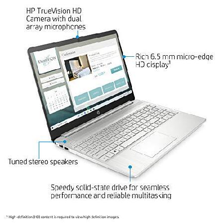 HP 15インチ HDノートパソコン 8GB RAM 256GB SSD Windows 10 Home