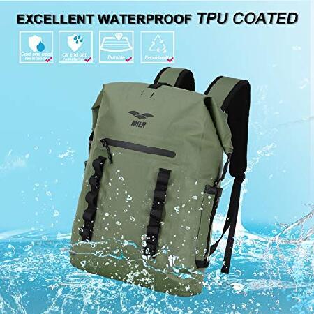MIER 防水バックパック サック ロールトップ クロージャー ドライ