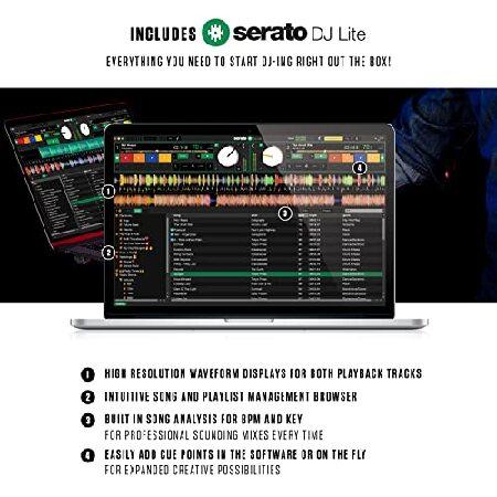 DJコントローラー 4デッキ タッチセンサー搭載ジョグホイール Serato DJ Lite FXパドル オーディオインターフェイス Mixtrack Platinum FX 【ロータリー】
