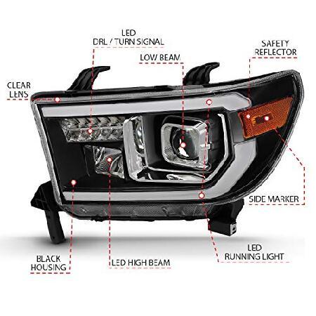 ANZO USA 111447 Projector Headlamps Fits Toyota Tundra_3