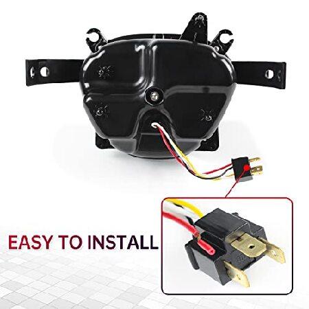 CPOWACE LEDヘッドライト M109R用 クリアレンズ LEDヘッドランプアセンブリ Halo DRL ハイ/ロービーム付き SUZUKI Boulevard M109R / M90対応の画像