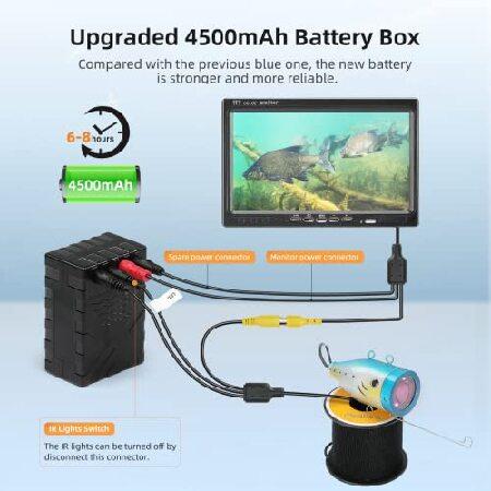 Eyoyo Portable Underwater Fishing Camera Waterproof 1000TVL Video Fish Finder 7 inch LCD Monitor 12pcs IR Infrared Lights for Ice Lake and Boat Fishin｜rest｜05