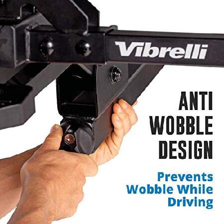 Vibrelli 電動自転車ヒッチラック - 2つのEbikeラックはファットタイヤ、マウンテンバイク、標準自転車に適合 - 自転車1台あたり65ポンド - 特許取得済のゆらつの画像
