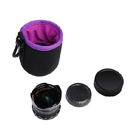 PERGEAR 7.5mm F2.8 Fish Eye Manual Focus Fixed Lens Compatible with EOS-M/EF-M Aps-c mirrorless Camera M2，M3，M5，M6，M100，M200，M50 