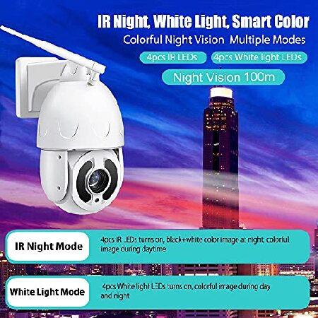 30X Optical Zoom WiFi Security PTZ Camera ?Wireless Wired CCTV Surveillance with Onvif Two Way Audio, Motion Detection Auto Tracki並行輸入 【ライフ】