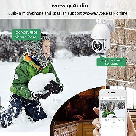 30X Optical Zoom WiFi Security PTZ Camera ?Wireless Wired CCTV Surveillance with Onvif Two Way Audio, Motion Detection Auto Tracki並行輸入 【ライフ】