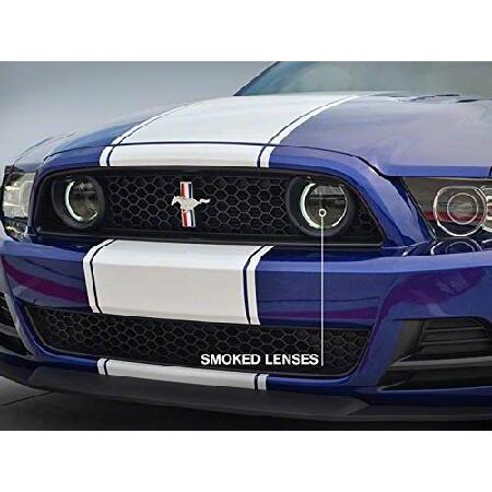 Raxiom CCFL ヘイローフォグライト;スモーク、13-14 Mustang GT対応の画像