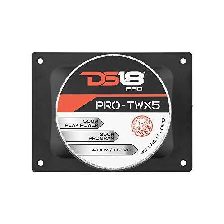 直営店限定 DS18 PRO-TWX5 アルミニウム スーパーブレットツイーター1.5インチ VC 500W 最大250W RMS 4オーム クロスオーバー内蔵 DS18ツイーターはプロオーディオとボーセ