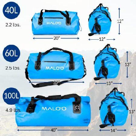 Malo'o Waterproof Dry Bag Duffel 40L/60L/100L, Roll Top Duffel Keeps Gear Dry for Kayaking, Rafting, Boating, Swimming, Camping, Hiking, Beach, Fishin｜rest｜02