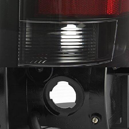 2007-14 シボレー シルバラード フルLED デイタイム ランニング ランプ バー テールライト ブラック ハウジング クリアレンズ フルセットの画像