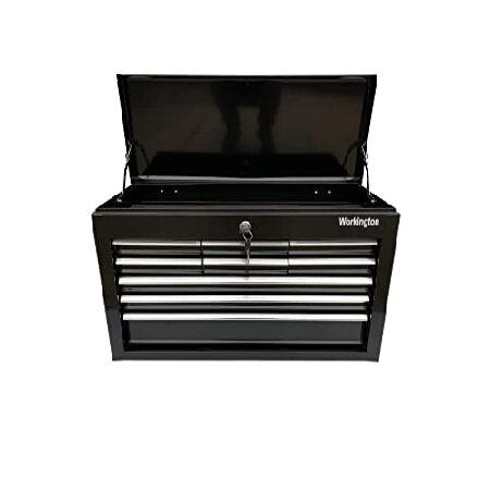 Portable Metal Tool Chest with 9 Drawers, 24" 9-Drawer Tool Chest Cabinet with Ball Bearing Drawer Slides, Steel Tool Storage Box Organizer 【ンジャー】