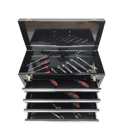 Portable Metal Tool Chest with 9 Drawers, 24" 9-Drawer Tool Chest Cabinet with Ball Bearing Drawer Slides, Steel Tool Storage Box Organizer 【ンジャー】