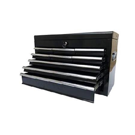 Portable Metal Tool Chest with 9 Drawers, 24" 9-Drawer Tool Chest Cabinet with Ball Bearing Drawer Slides, Steel Tool Storage Box Organizer 【ンジャー】