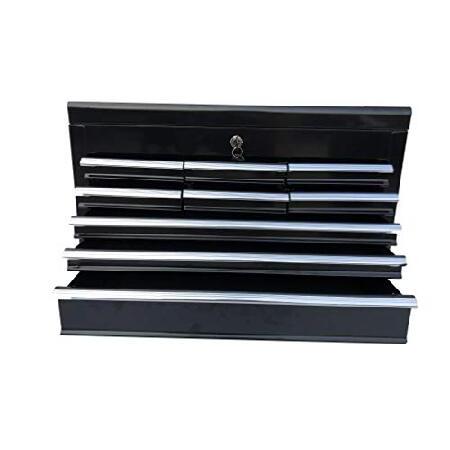 Portable Metal Tool Chest with 9 Drawers, 24" 9-Drawer Tool Chest Cabinet with Ball Bearing Drawer Slides, Steel Tool Storage Box Organizer 【ンジャー】
