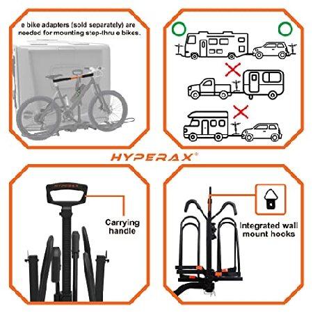 HYPERAX VOLT RV承認 ヒッチマウント 2 E バイクラックキャリア RV キャンパー モーターホーム トレーラー ヒキガエル 2インチクラス3以上の高牽引ヒッチレシーの画像