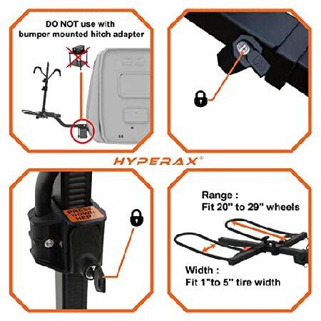 HYPERAX VOLT RV承認 ヒッチマウント 2 E バイクラックキャリア RV キャンパー モーターホーム トレーラー ヒキガエル 2インチクラス3以上の高牽引ヒッチレシーの画像