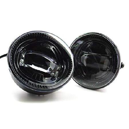 Morimoto XB LED Foglights, Type S Plug and Play Foglight Housing Upgrade, Fits Many Ford Models, DOT Approved Assembly with White LED Chips, UV Resistの画像