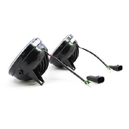 Morimoto XB LED Foglights, Type S Plug and Play Foglight Housing Upgrade, Fits Many Ford Models, DOT Approved Assembly with White LED Chips, UV Resistの画像