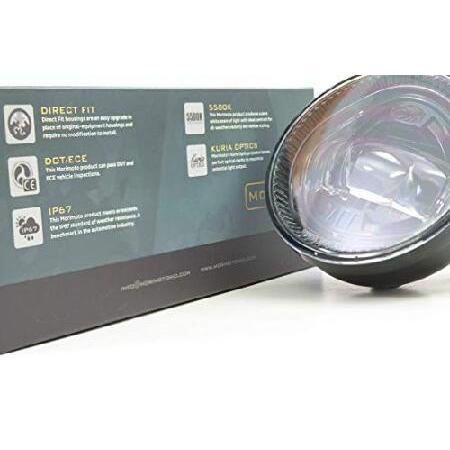 Morimoto XB LED Foglights, Type S Plug and Play Foglight Housing Upgrade, Fits Many Ford Models, DOT Approved Assembly with White LED Chips, UV Resistの画像