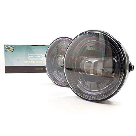 Morimoto XB LED Foglights, Type S Plug and Play Foglight Housing Upgrade, Fits Many Ford Models, DOT Approved Assembly with White LED Chips, UV Resistの画像