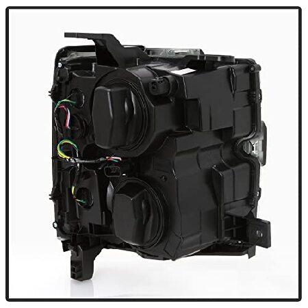 ACANII - 2015-2019 シボレー シルバラード 2500 HD 3500 HD ブラックハウジングプロジェクターヘッドライトペアセット 左+右の画像