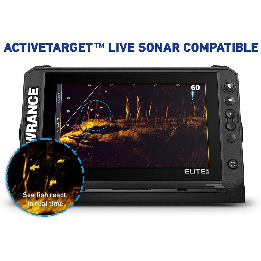 Lowrance (ローランス) Elite FS 9 魚群探知機 (トランス Lowrance (ローランス) Elite FS 9 魚群探知機 (トランス