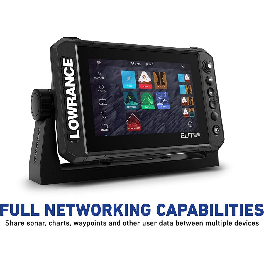 Lowrance (ローランス) Elite FS 9 魚群探知機 (トランス Lowrance (ローランス) Elite FS 9 魚群探知機 (トランス