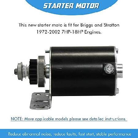Starter Motor Compatible with/Replacement for Briggs 390838 497594 497595 5-22 HP 5742 /John Deere AM122337, AM37352, AM39137, LG497595, MIU13772, SE5_2
