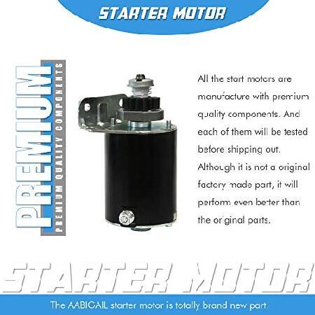 Starter Motor Compatible with/Replacement for Briggs 390838 497594 497595 5-22 HP 5742 /John Deere AM122337, AM37352, AM39137, LG497595, MIU13772, SE5_3