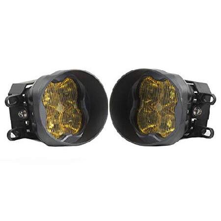 Diode Dynamics Stage Series 3in SAE/DOT Type B Fog Light Kit compatible with Lexus/Subaru/Toyota Tacoma, 4Runner, RAV4, Yellow SAE Fog Max_2