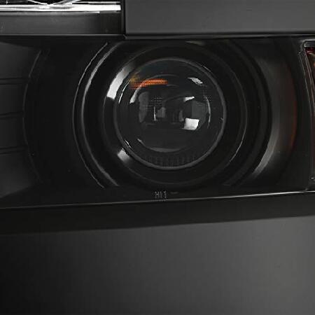 2015-2019 Chevy Silverado 2500 3500 HD ブラックベゼル OEスタイルプロジェクターヘッドライト左右交換用。の画像