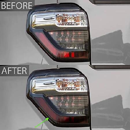 Bogar Tech Designs リアテールライト サイドマーカー プレカット オーバーレイ ティントキット Toyota 4Runner 2015-2021対応 ダークの画像