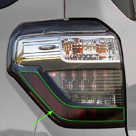 Bogar Tech Designs リアテールライト サイドマーカー プレカット オーバーレイ ティントキット Toyota 4Runner 2015-2021対応 ダークの画像