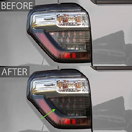 Bogar Tech Designs テールライトブレーキプレカットオーバーレイティントキット トヨタ4Runner 2015-2021と互換性あり ダークの画像