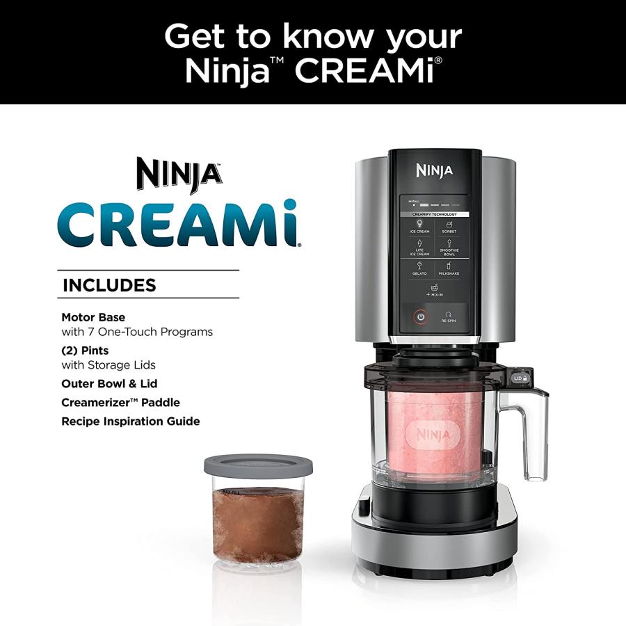 Ninja Creami NC301 アイスマシン (ジャンク) Amazon.com: Ninja NC301 CREAMi Ice Cream Maker, for Gelato