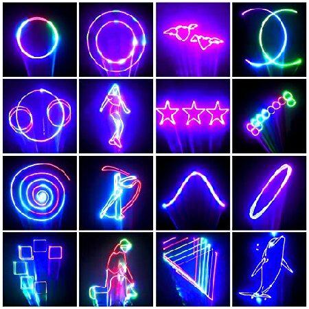 DJ Disco Party Lights RGB LED Stage Lighting Beam Light Illumination 3D Patterns with DMX512 Sound Activated Remote Control for Festival 【Seventy】 Bar Ni
