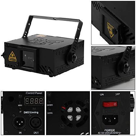 DJ Disco Party Lights RGB LED Stage Lighting Beam Light Illumination 3D Patterns with DMX512 Sound Activated Remote Control for Festival 【Seventy】 Bar Ni
