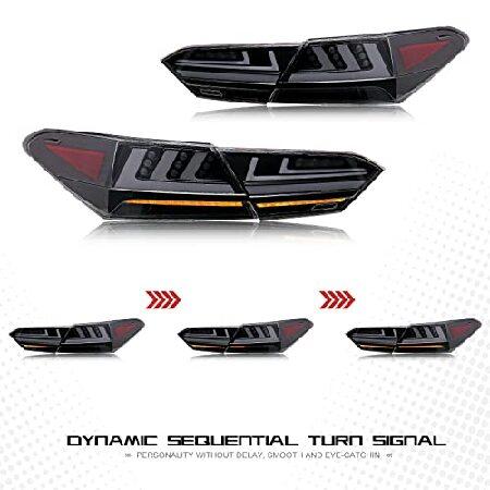 inginuity time LEDテールライト トヨタ カムリ 2018 2019 2020 2021 2022 リアランプ スタートアップ アニメーション DRL ブレーキ ウィンカー アセンブリ (クの画像