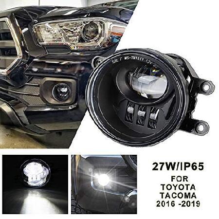 Atubeix LEDフォグライト 2016-2019 タコマ 2014-2019 4Runner 2014-2019 タンドラトラックフォグランプ アセンブリ交換用 (ブラック)の画像
