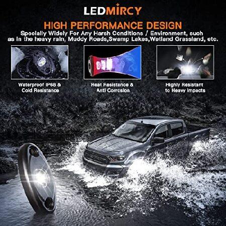 LEDMIRCY LED Rock Lights White 30PCS for Off Road Je ep Trucks RZR Boat Car Auto ATV UTV SUV Underglow Trail TRAI Rig Lights Underbody Neon Lights Hig_1