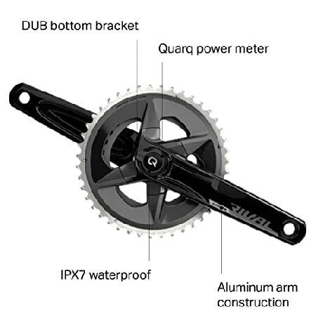 SRAM Rival AXS 12速パワーメータークランクセット ブラック ワイド 172.5mm 43-30T｜rest｜04