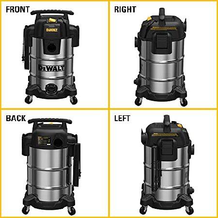 特別価格DEWALT DXV08S 8Gallon Wet/Dry Vacuum,120V/60Hz,5 Peak HP,Stainless Steel Tank,Silver並行輸入｜rest｜04