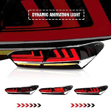 New Taillights for Toyota Camry Tail Light Assembly 2018-2023 SE XSE LE XLE TRD 8th Gen Accessories Taillight V1 Smoke Rear Lights Led Sequential Turnの画像