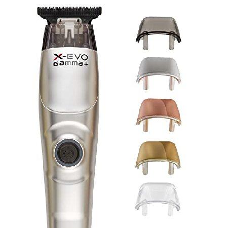 GAMMA+ X-Evo Trimmer Microchipped Magnetic Motor with Interchangeable Lids Matte Colors, 3 Guards, Charging Stand｜rest｜02