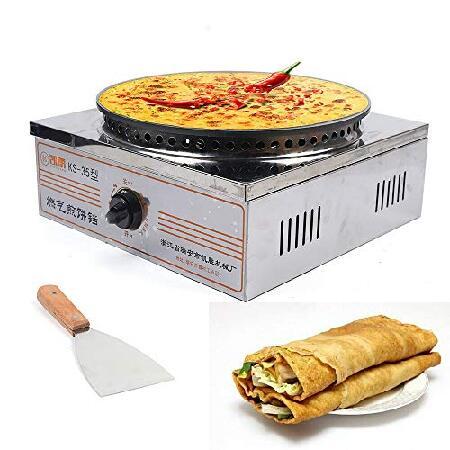 16　Inch　Commercial　Crepe　Tortilla　Maker　with　Round　＆　Maker　Pancake　Crepe　L-P-G　Eggs,　Blintzes,　Machine　Nonstick　for　Shovel　Gas　Griddle