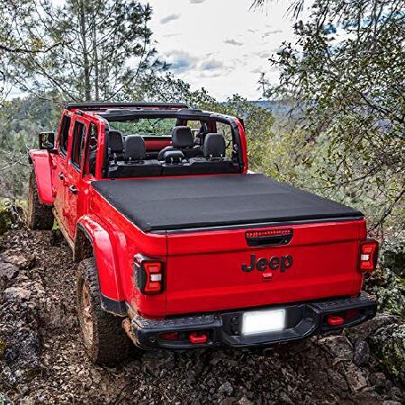 Tail Lights Assembly Fit for 2019 2020 2021 2022 Jeep Gladiator JT,WOLFSTORM LED Tail Lights Replacement for 19-22 Jeep Gladiator Pickup,1 Pair(Red Leの画像
